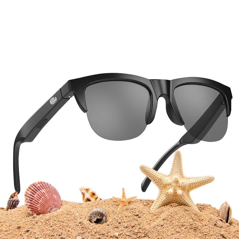 Basic Smart Glasses Built-in Microphone Speakers Touch & Voice Assistant