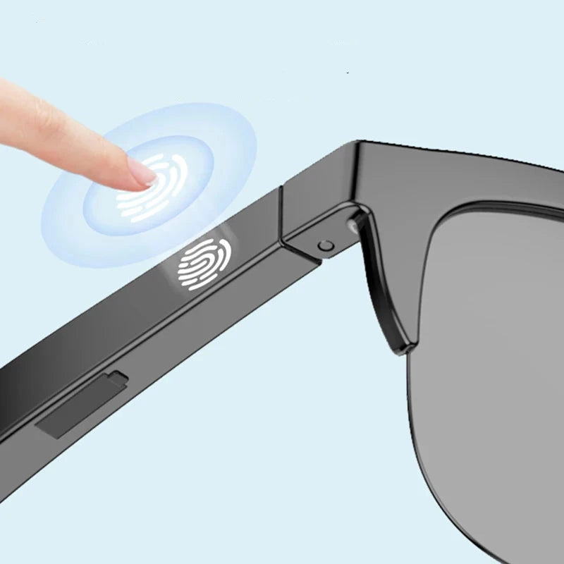 Basic Smart Glasses Built-in Microphone Speakers Touch & Voice Assistant